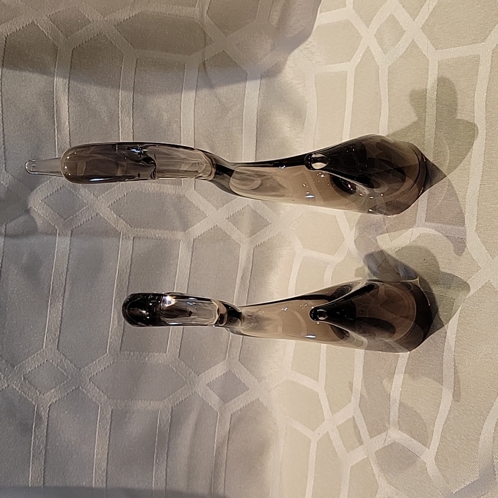 Murano Glass Black Swans - Picture 3 of 8